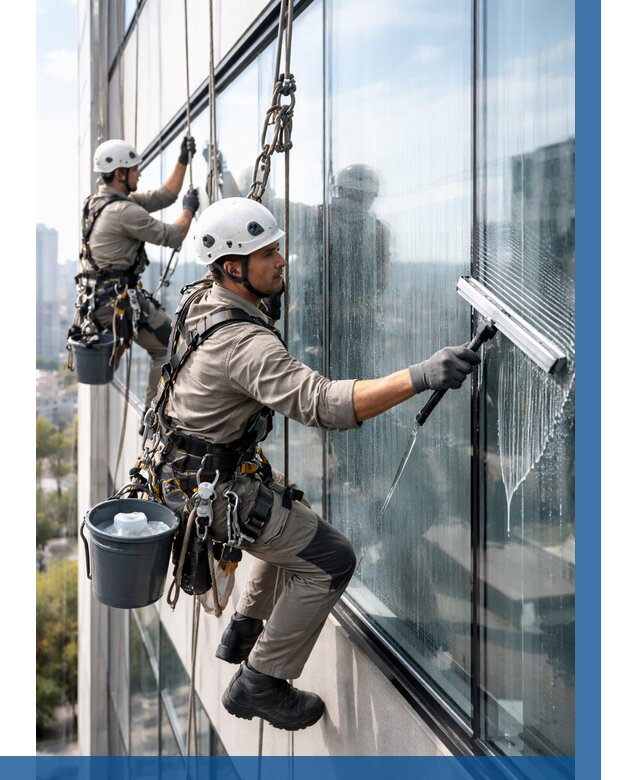 Мойка окон альпинистами в Красноярске от 4572 р. | ВЫСОТНИК-Крс