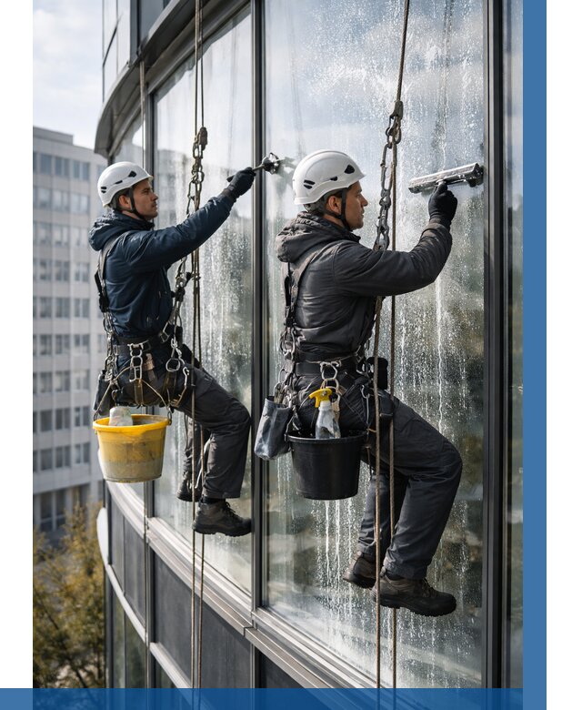 Мойка панорамных окон в Красноярске от 356 р. заказать у ВЫСОТНИК-Крс