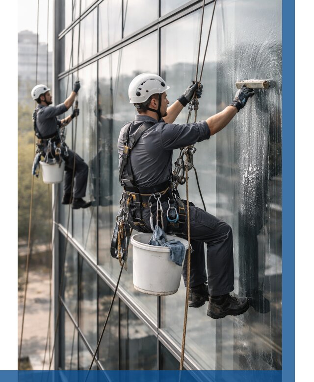 Мойка сплошного остекления в Красноярске, заказать от 305 р.| ВЫСОТНИК-Крс