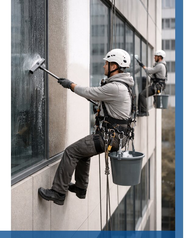 Мойка фасадов зданий в Красноярске под ключ от 356 р. | ВЫСОТНИК-Крс