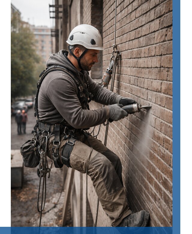 Расшивка кирпичных швов в Красноярске от 610 р. | ВЫСОТНИК-Крс