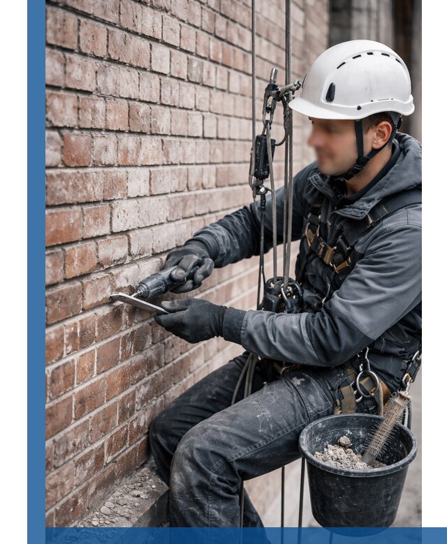 Расшивка кирпичных швов фасадов и стен, ремонт в Красноярске