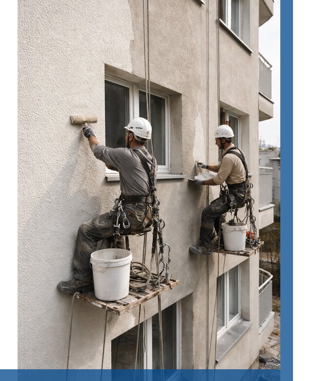 Нанесение короеда на фасад в Красноярске от 457 р. | ВЫСОТНИК-Крс