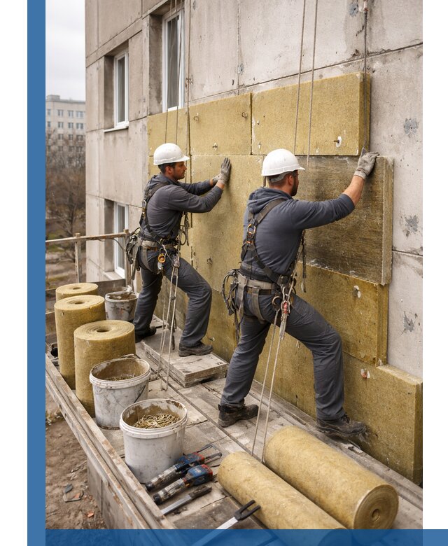 Утепление фасада минватой в Красноярске под ключ с гарантией