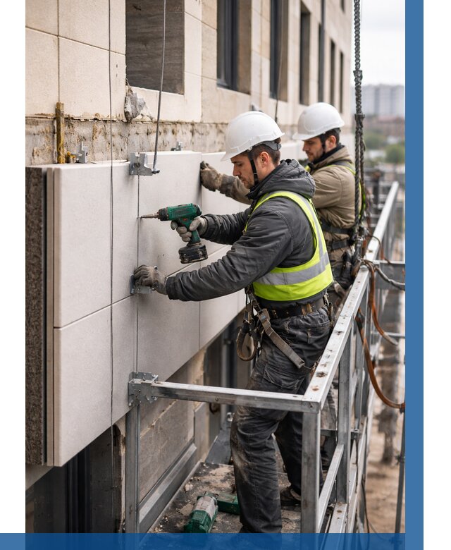 Монтаж фасадных термопанелей в Красноярске от 1524 р. | ВЫСОТНИК-Крс