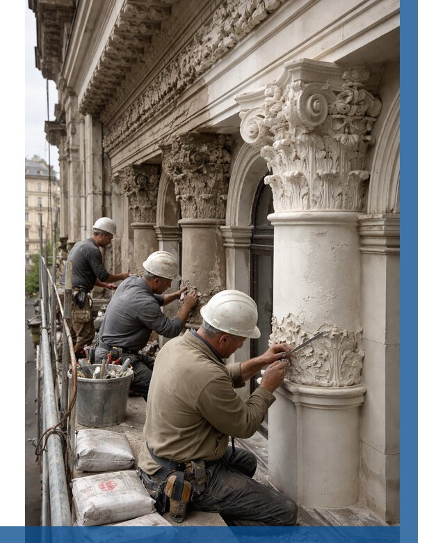 Реставрация фасадной лепнины в Красноярске от 2540 р. | ВЫСОТНИК-Крс