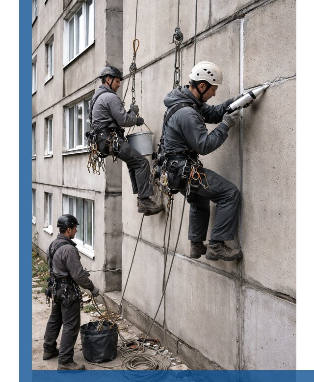 Герметизация межпанельных швов в Красноярске с гарантией герметичности