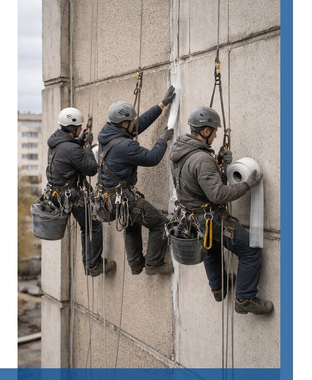 Ремонт межпанельных швов в Красноярске от 762 р. | ВЫСОТНИК-Крс