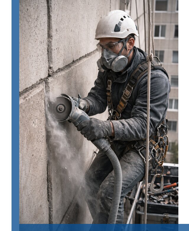 Штробление межпанельных швов в Красноярске качественно и быстро