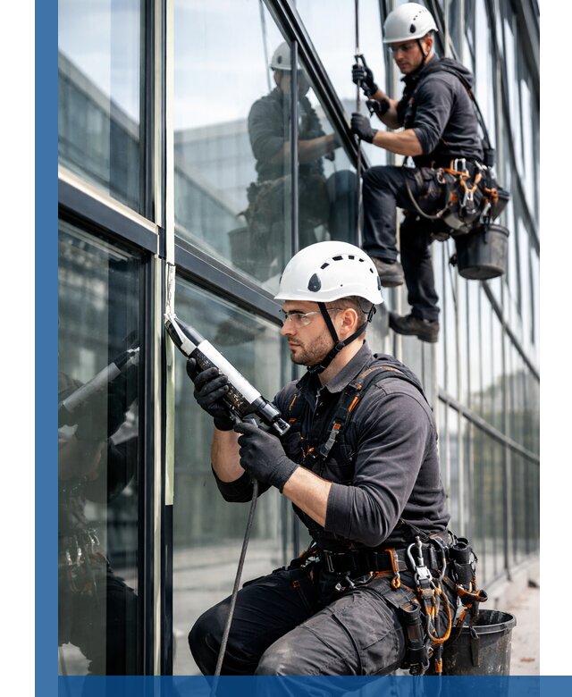 Герметизация витражных швов в Красноярске для зданий и фасадов