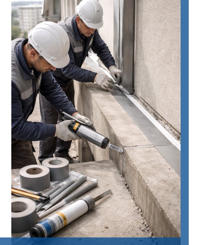 Герметизация примыкания балкона в Красноярске от 4572 р. | ВЫСОТНИК-Крс