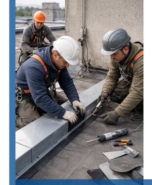 Ремонт кровельных примыканий в Красноярске профессионально