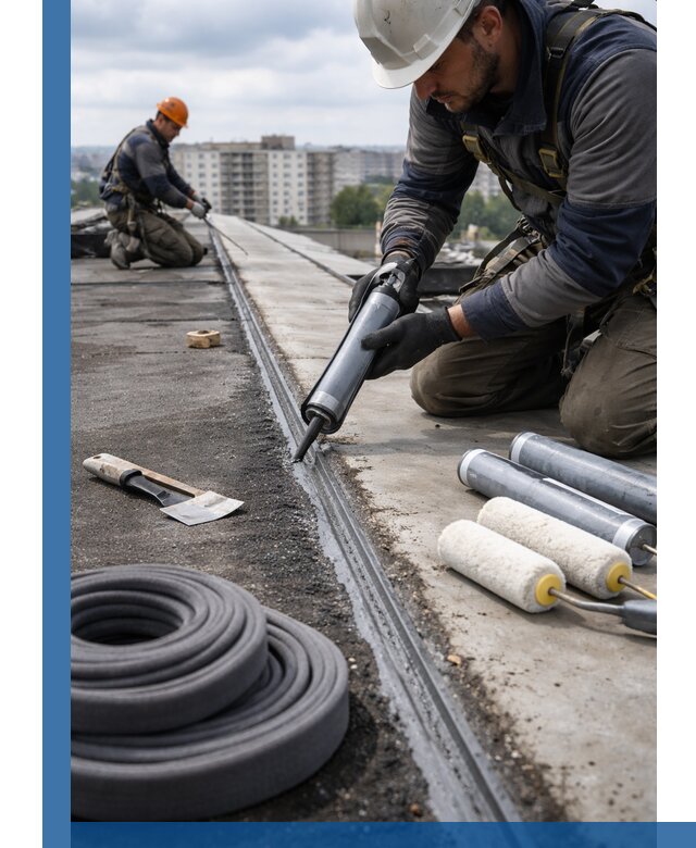 Герметизация швов кровли в Красноярске с гарантией герметичности