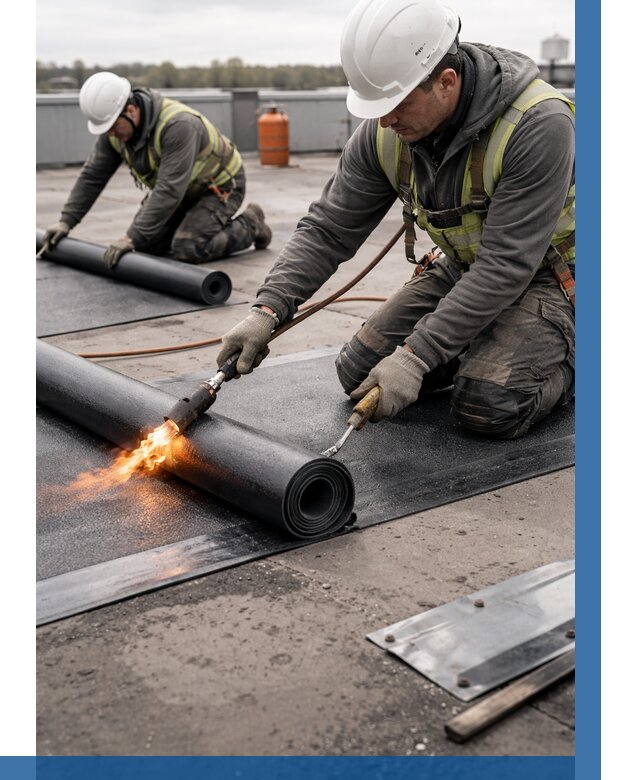 Монтаж наплавляемой кровли в Красноярске от 864 р. — ВЫСОТНИК-Крс