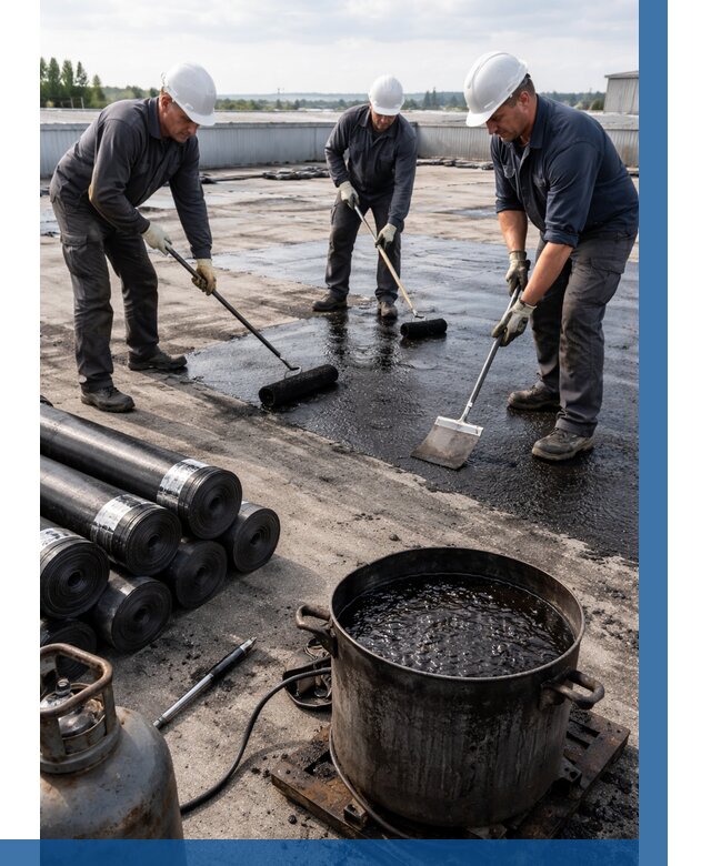 Гидроизоляция кровли мастикой в Красноярске от 610 р. | ВЫСОТНИК-Крс