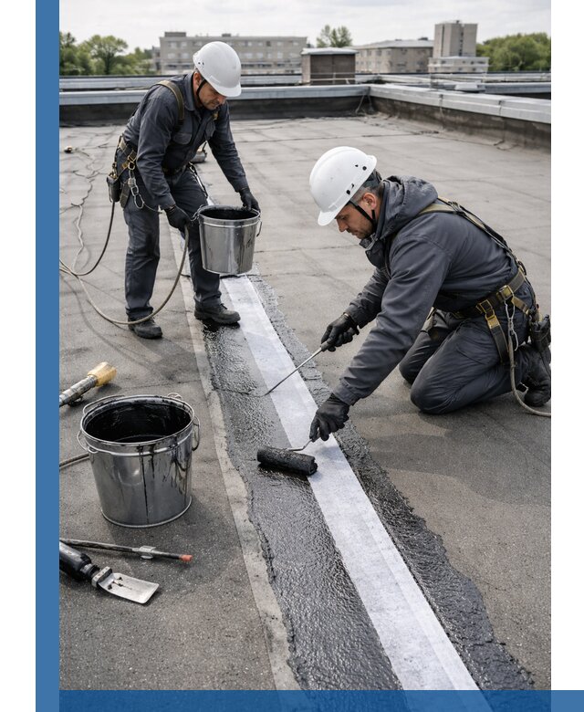 Гидроизоляция кровли мастикой в Красноярске надежная защита