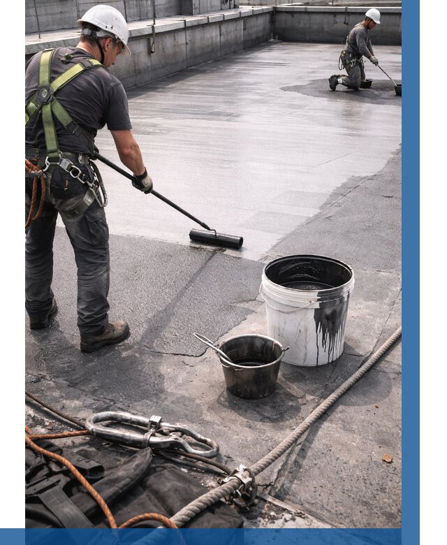 Гидроизоляция кровли жидкой резиной в Красноярске от 508 р. | ВЫСОТНИК-Крс