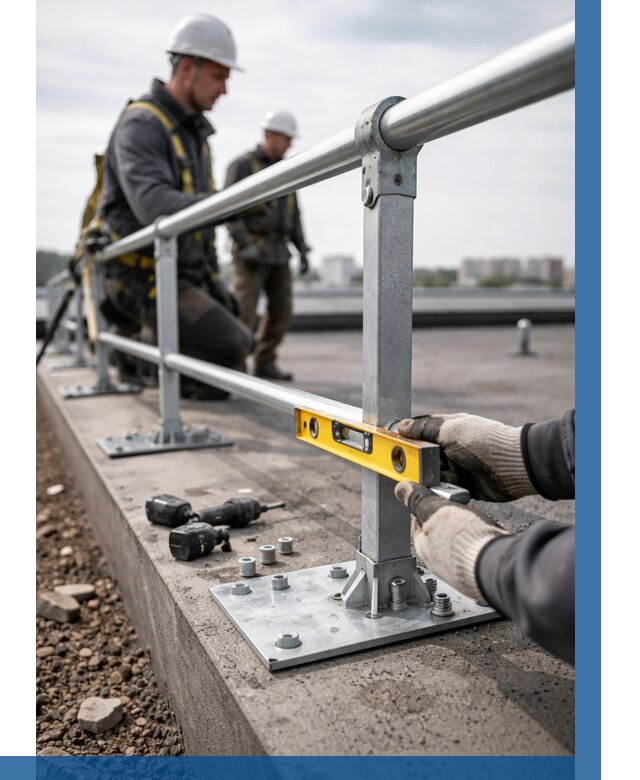 Монтаж кровельного ограждения в Красноярске от 1219 р. | ВЫСОТНИК-Крс