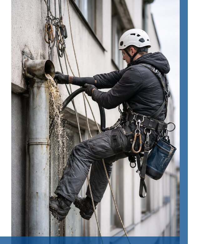 Прочистка водосточных труб в Красноярске от 3556 р. | ВЫСОТНИК-Крс