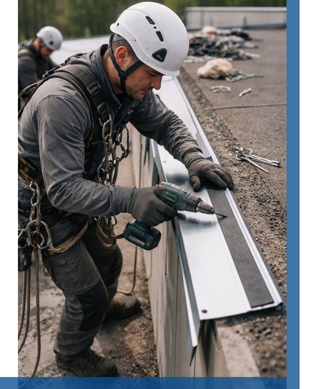 Монтаж капельника на кровле в Красноярске от 305 р. | ВЫСОТНИК-Крс