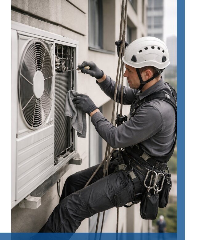 Обслуживание внешнего блока кондиционера в Красноярске от 2743 р.ВЫСОТНИК-Крс