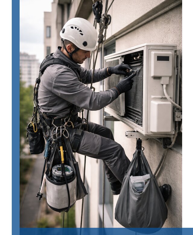 Обслуживание внешнего блока кондиционера в Красноярске профессионально