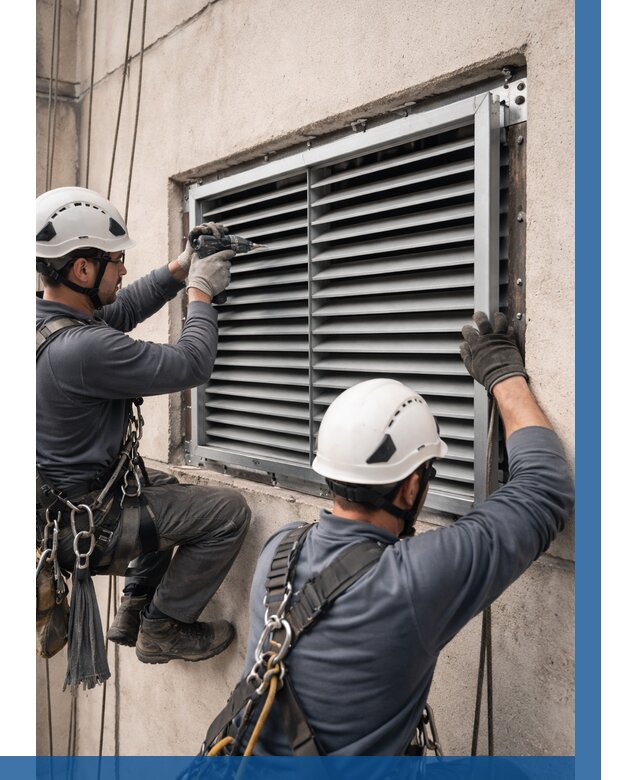 Монтаж вентиляционных решеток в Красноярске от 4572 р. | ВЫСОТНИК-Крс