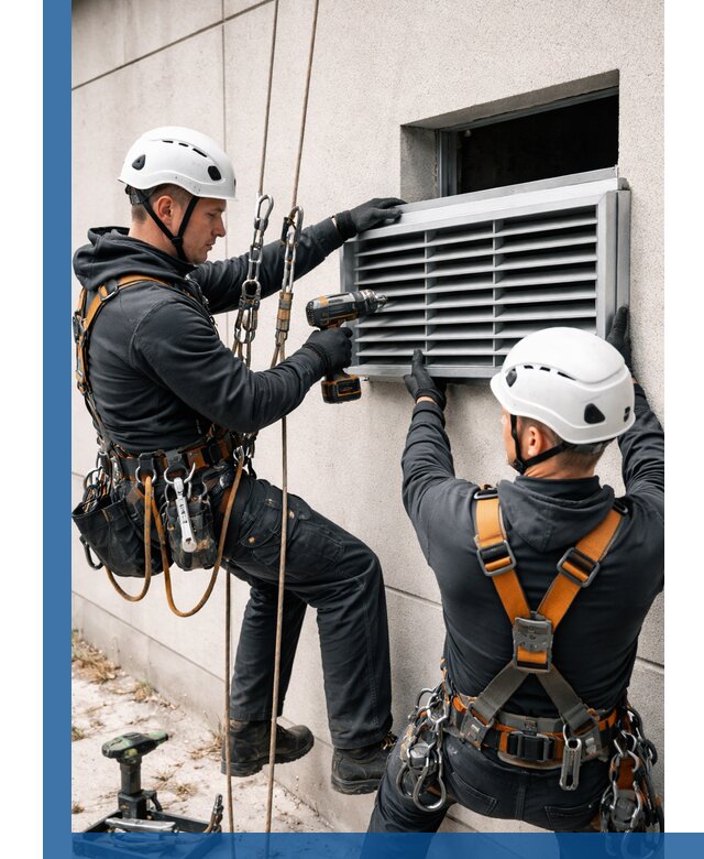 Монтаж вентиляционных решеток в Красноярске профессиональный сервис