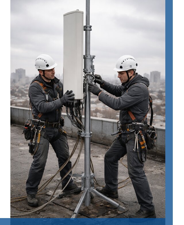 Монтаж антенн связи на крыше в Красноярске от 8636 р. | ВЫСОТНИК-Крс