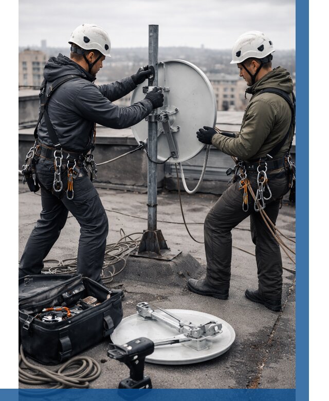 Демонтаж антенн на крыше в Красноярске от 4572 р. | ВЫСОТНИК-Крс