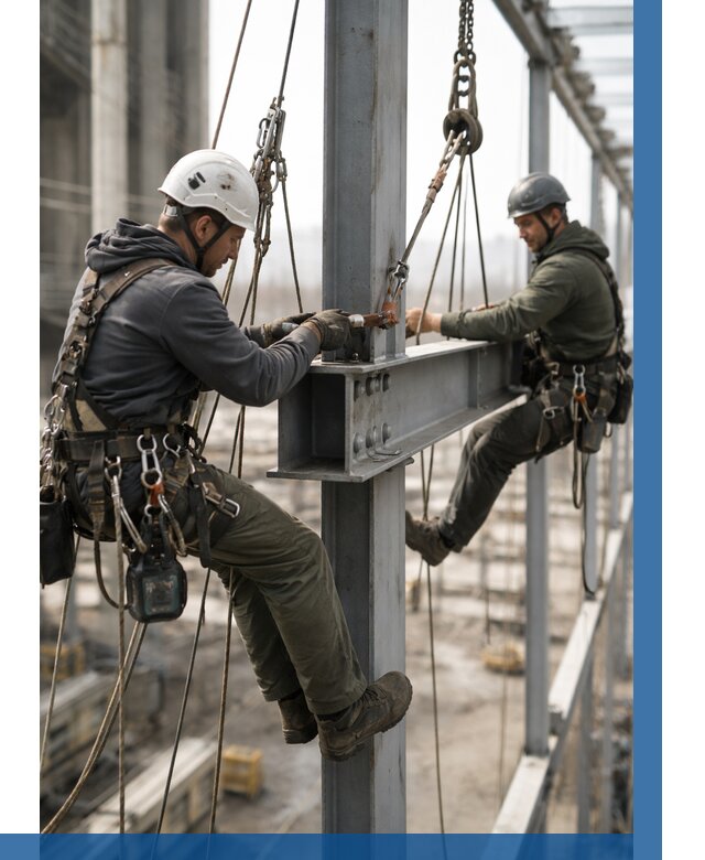 Монтаж металлоконструкций на высоте в Красноярске от 3556 р. | ВЫСОТНИК-Крс