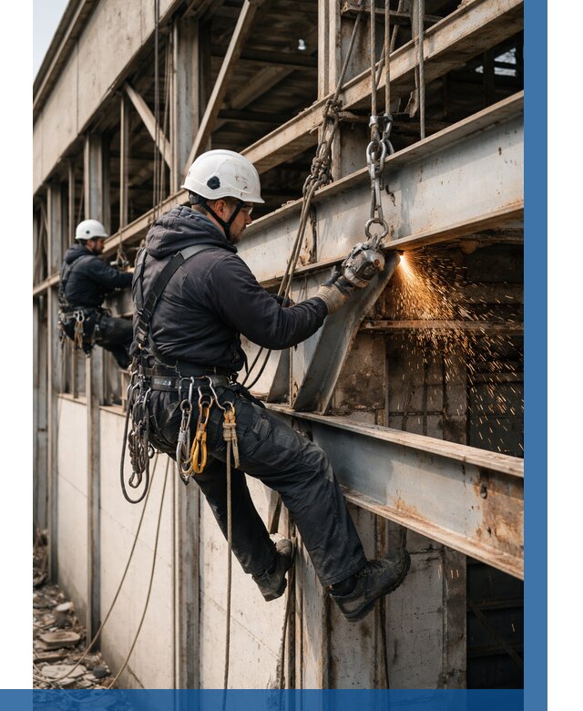 Демонтаж металлоконструкций на высоте в Красноярске от 6604р. |ВЫСОТНИК-Крс