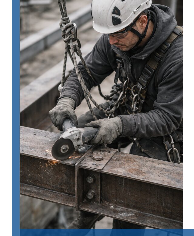 Резка металла на высоте в Красноярске для зданий и конструкций