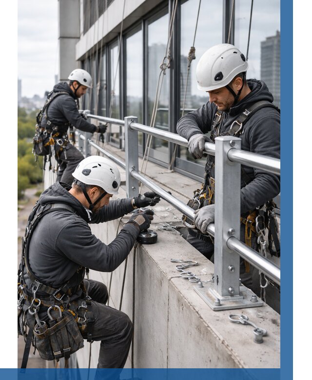 Монтаж ограждений на высоте в Красноярске, от 1219 р. | ВЫСОТНИК-Крс