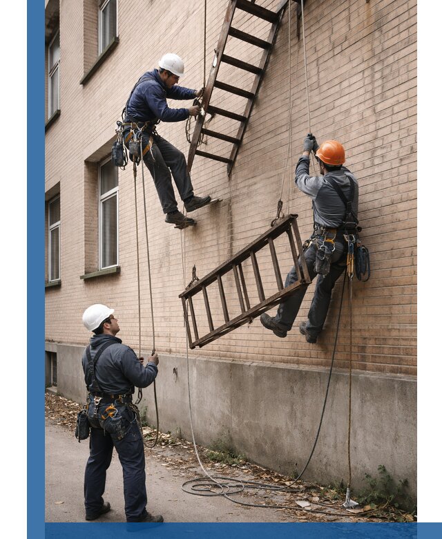 Демонтаж пожарной лестницы в Красноярске быстро и безопасно