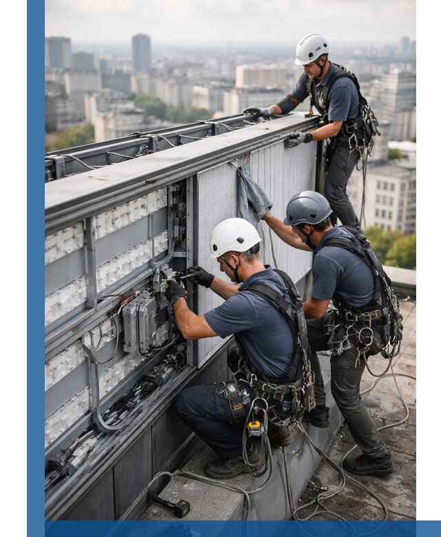 Профессиональное обслуживание крышной рекламы в Красноярске под ключ