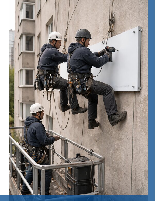 Монтаж табличек и указателей в Красноярске от 3556 р. | ВЫСОТНИК-Крс