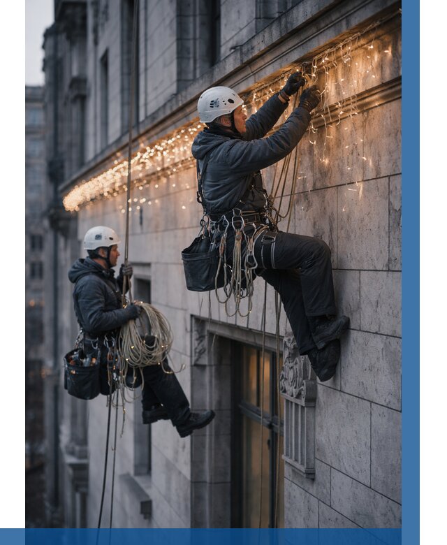 Монтаж новогодней иллюминации в Красноярске от 8636 р. | ВЫСОТНИК-Крс