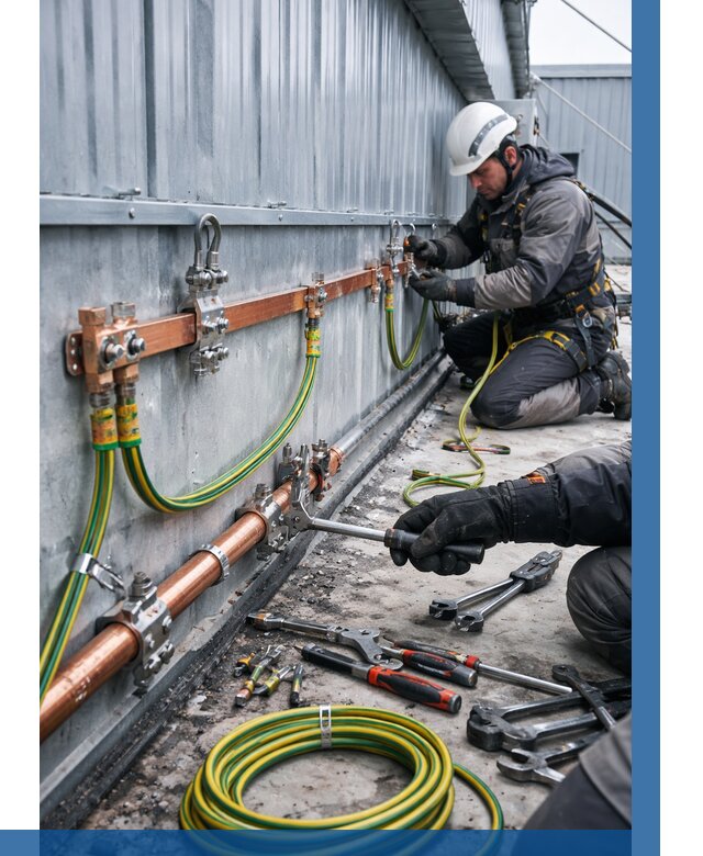 Монтаж заземления здания в Красноярске от 25400 р. | ВЫСОТНИК-Крс