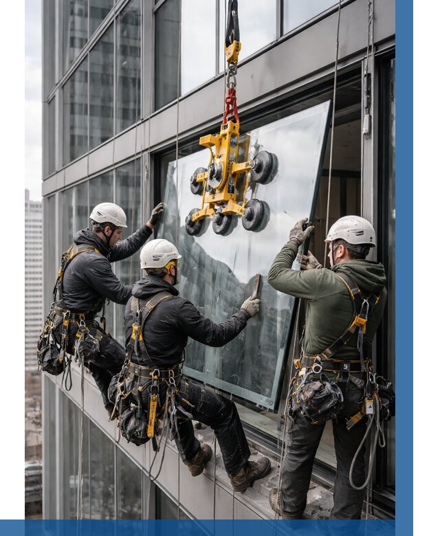 Фасадное остекление зданий под ключ в Красноярске от 10160 р. | ВЫСОТНИК-Крс