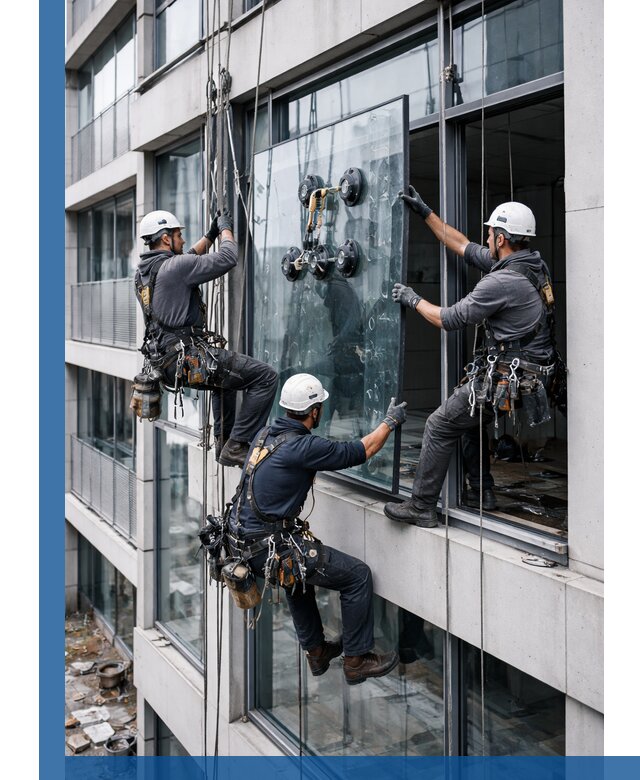 Фасадное остекление и монтаж витражей зданий в Красноярске под ключ