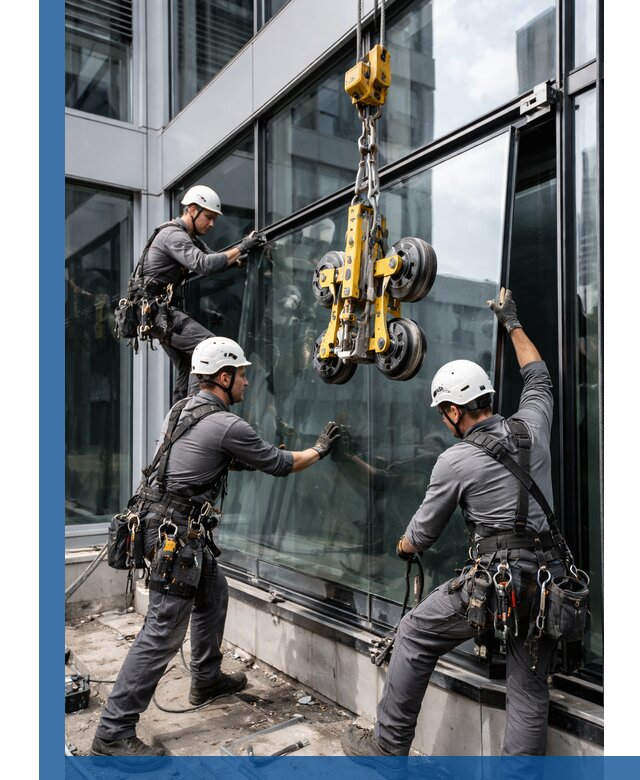 Структурное остекление фасадов в Красноярске монтаж и обслуживание