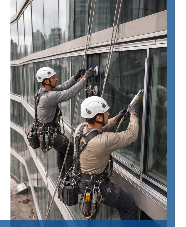 Радиусное остекление фасада в Красноярске от 12192 р. | ВЫСОТНИК-Крс