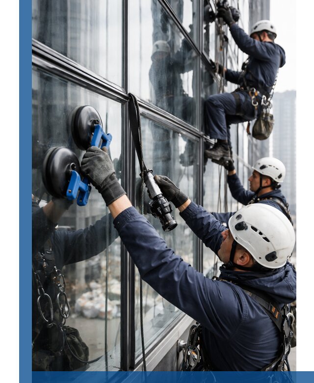 Радиусное остекление фасадов под ключ в Красноярске с гарантиями