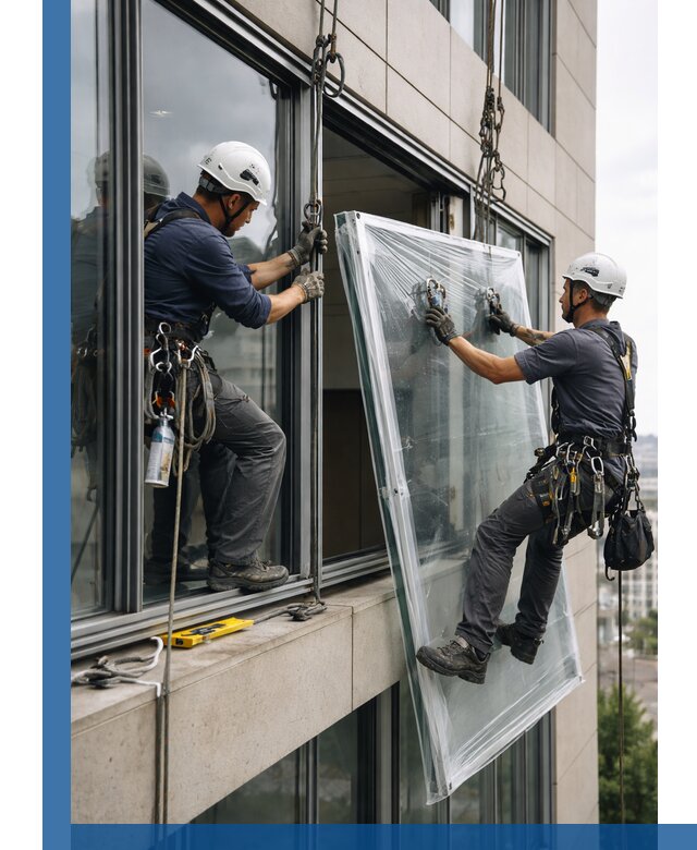 Профессиональная замена стекла в витраже в Красноярске с гарантией