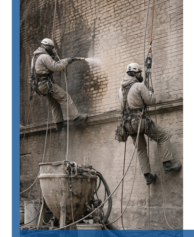 Пескоструйная очистка фасадов в Красноярске профессионально