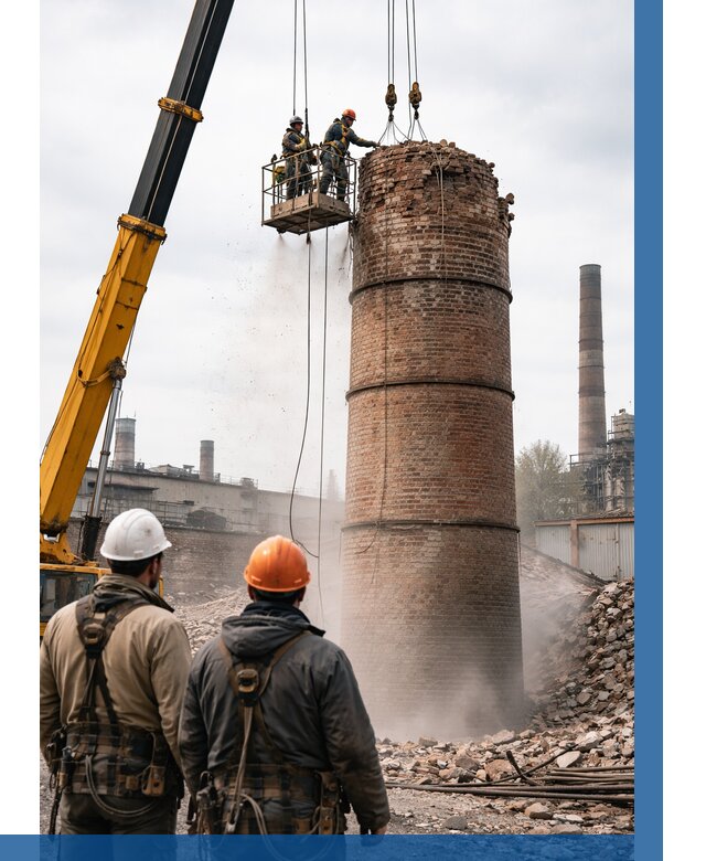 Демонтаж дымовой трубы в Красноярске от 91440 р. | ВЫСОТНИК-Крс, смета