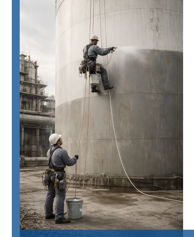 Покраска стальных резервуаров и емкостей в Красноярске профессионально