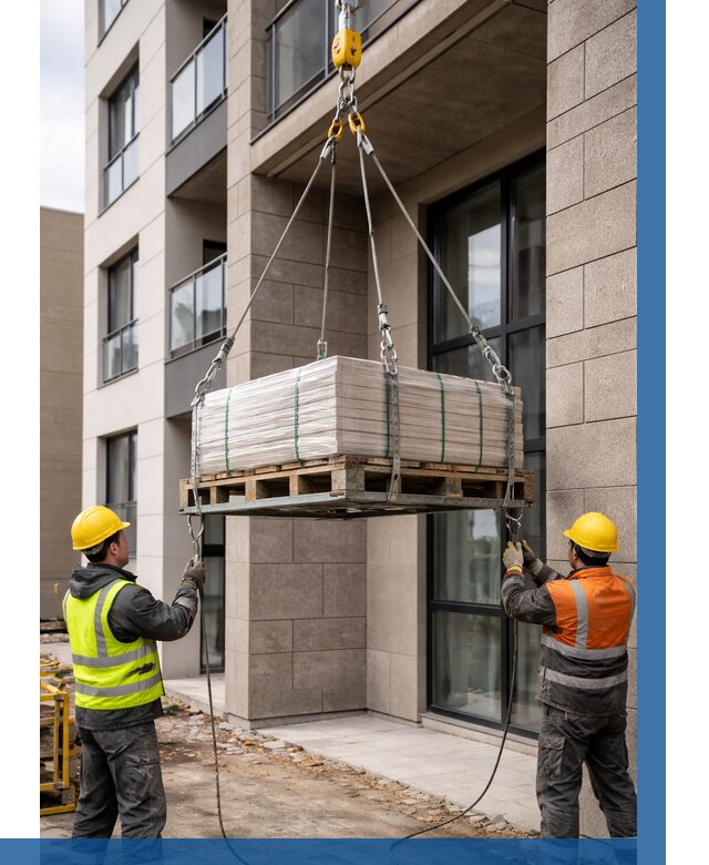 Подъем керамогранита на этаж в Красноярске от 3556 р. | ВЫСОТНИК-Крс