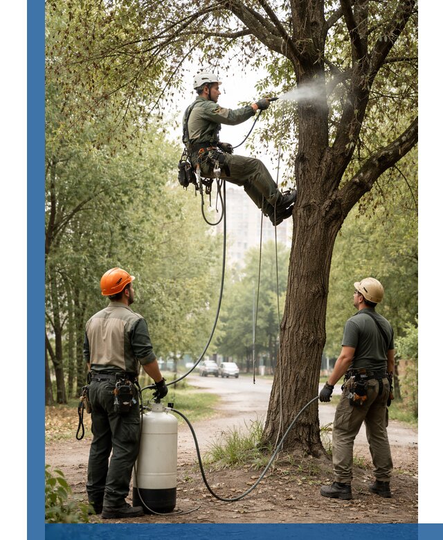 Обработка деревьев от вредителей в Красноярске профессиональная защита